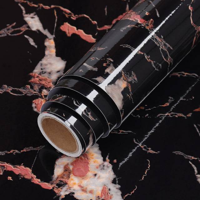 Self Adhesive Marble Wallpaper Peel And Stick Waterproof Bathroom Kitchen Cabinets Desktop Stickers Home Decor Film - TheWellBeing4All