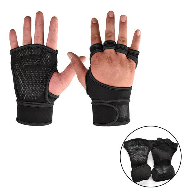 Weight Lifting Training Gloves Women Men Fitness Gloves Body Building Sport Gymnastics Grip Gym Hand Palm Wrist Protector Gloves - TheWellBeing4All