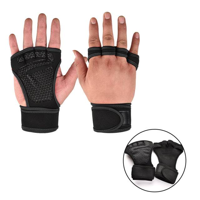 Weight Lifting Training Gloves Women Men Fitness Gloves Body Building Sport Gymnastics Grip Gym Hand Palm Wrist Protector Gloves - TheWellBeing4All