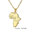 Africa country’s Map Pendant Necklace - TheWellBeing4All