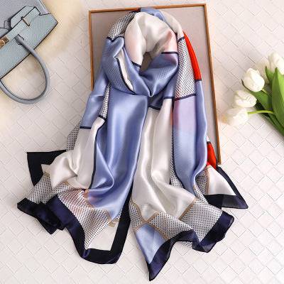 Scarves soft long print silk scarves lady shawl and wrap - TheWellBeing4All