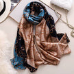 Scarves soft long print silk scarves lady shawl and wrap - TheWellBeing4All