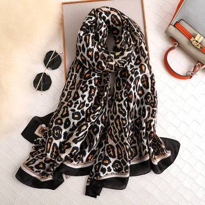 Scarves soft long print silk scarves lady shawl and wrap - TheWellBeing4All