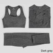 Seamless Yoga Set Workout Sportswear Gym Clothing Fitness High Waist Leggings Long Sleeve Crop Top Sports Suits - TheWellBeing4All