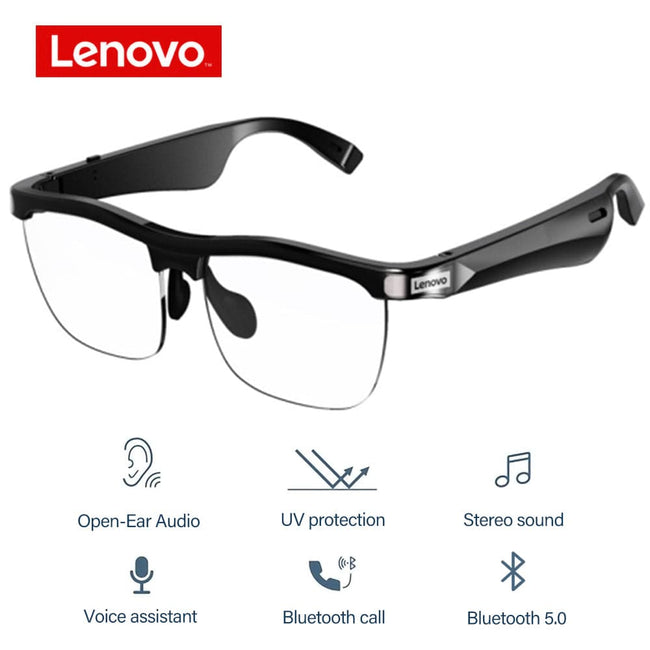 Lenovo Smart Bluetooth Sunglasses Wireless Bluetooth 5.0 - TheWellBeing4All