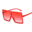 Women Sunglasses Red Fashion Square Glasses Big Frame - TheWellBeing4All