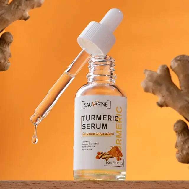 Turmeric Lemon Oil Skin Glow To Lightening Acne Dark Patches, Acne Bright Skin Dark Spot Corrector Face Whitening Serum - TheWellBeing4All