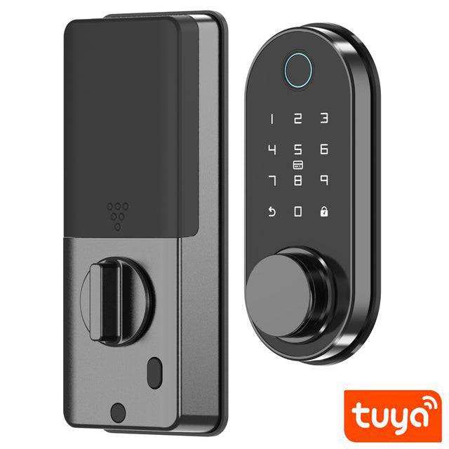 Smart Lock Bluetooth Remote Control Fingerprint Biometric Password RFID Card Code Deadbolt - TheWellBeing4All