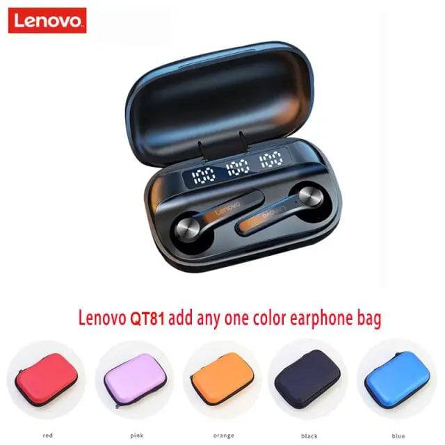 Original Lenovo TWS Wireless Bluetooth 5.0 Earphone LED Display Headset Volume Control HIFI Stereo Waterproof Sports Earbuds - TheWellBeing4All