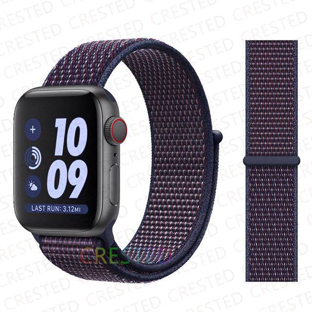 Nylon Loop Strap Band  For Apple Watch - TheWellBeing4All