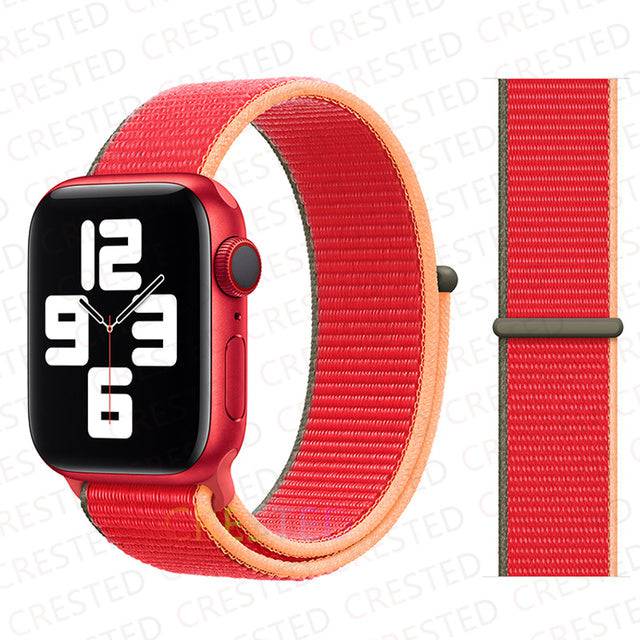 Nylon Loop Strap Band  For Apple Watch - TheWellBeing4All