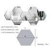 Hexagon Acrylic Mirror Wall Stickers - TheWellBeing4All