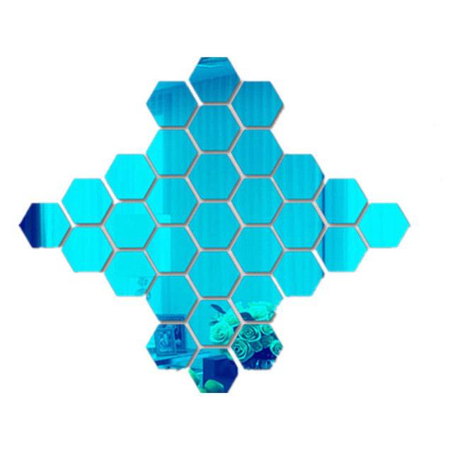 Hexagon Acrylic Mirror Wall Stickers - TheWellBeing4All