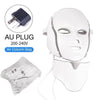 Air Bag-7 Colors Light LED Facial Mask With Neck Skin Rejuvenation Face Care Treatment Beauty Anti Acne Therapy Whitening - TheWellBeing4All