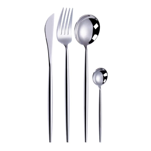 Gold Cutlery Set Forks Spoons Knives - TheWellBeing4All