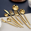 Gold Cutlery Set Forks Spoons Knives - TheWellBeing4All