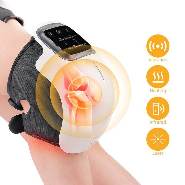 Smart Hot Compress Knee Relaxing Massager Kneecap Treasure Laser Infrared Elbow Shoulder Massager Relive Joint Pain Stiffness - TheWellBeing4All