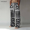 Print Full Length Wide Leg Pants Hipster Sweatpants - TheWellBeing4All