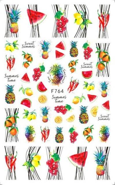 Nail art decorations stickers designer leaf - TheWellBeing4All