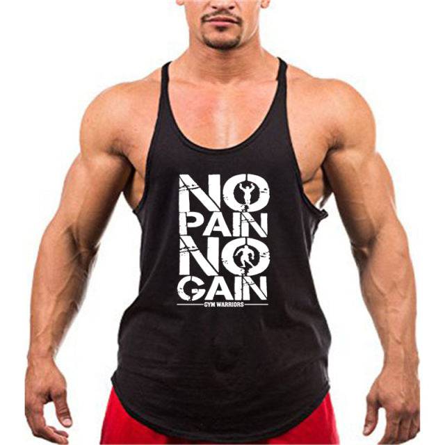 Y Back Gym Stringer Tank Top Men Cotton Clothing Bodybuilding Sleeveless Shirt Fitness Vest Muscle Singlets Workout Tank - TheWellBeing4All