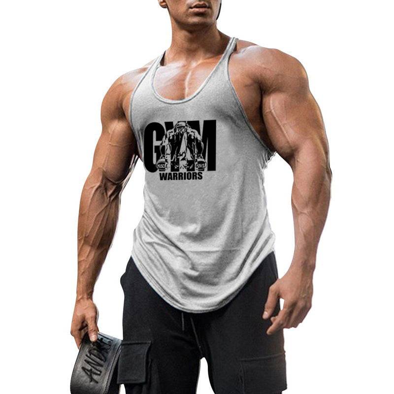 Y Back Gym Stringer Tank Top Men Cotton Clothing Bodybuilding Sleeveless Shirt Fitness Vest Muscle Singlets Workout Tank - TheWellBeing4All