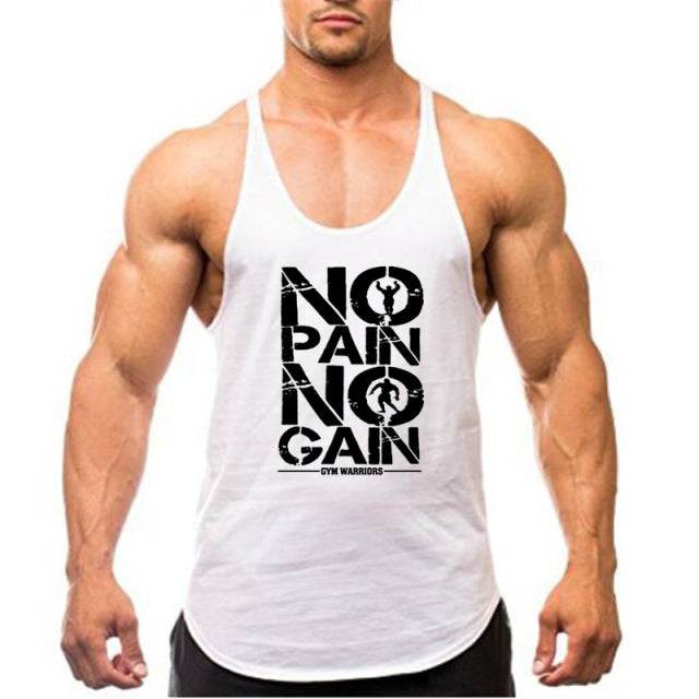 Y Back Gym Stringer Tank Top Men Cotton Clothing Bodybuilding Sleeveless Shirt Fitness Vest Muscle Singlets Workout Tank - TheWellBeing4All