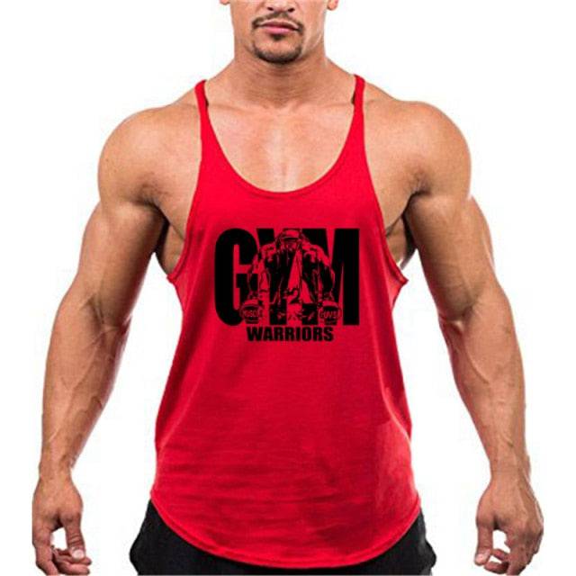 Y Back Gym Stringer Tank Top Men Cotton Clothing Bodybuilding Sleeveless Shirt Fitness Vest Muscle Singlets Workout Tank - TheWellBeing4All