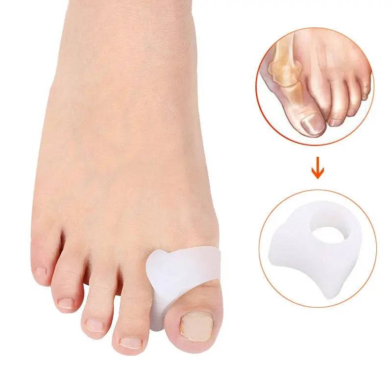 2pcs=1pair Silicone Toe Spreader Separator Bunion Hallux Valgus Corrector Thumb Finger Correction Straightener Foot Care Tool - TheWellBeing4All