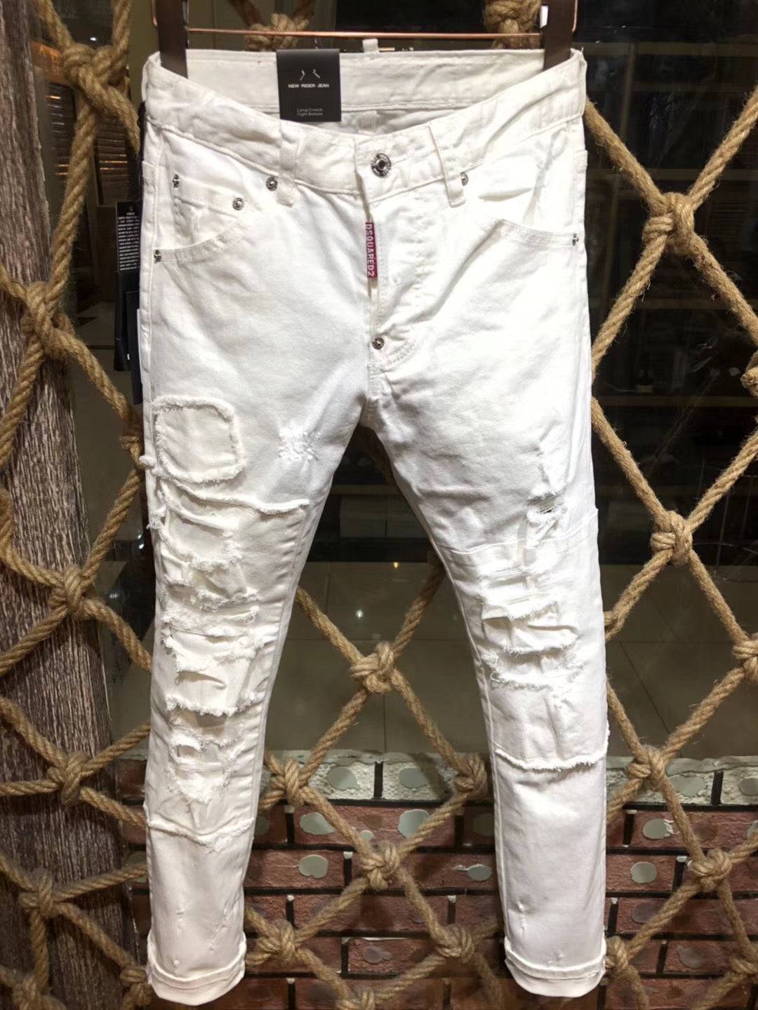 Whitejeans pants - TheWellBeing4All