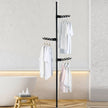 Overhead Coat Rack Floor-To-Ceiling Bedroom Simple Clothes Hanger Telescopic Clothes Rack - TheWellBeing4All