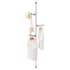 Overhead Coat Rack Floor-To-Ceiling Bedroom Simple Clothes Hanger Telescopic Clothes Rack - TheWellBeing4All