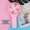 Handheld Personal Mini Fan USB Rechargeable Portable Fan Cooler - TheWellBeing4All