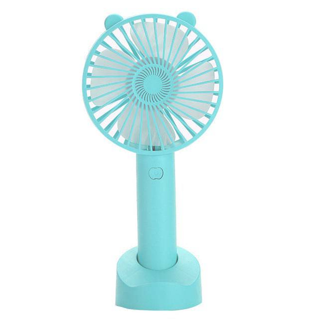 Handheld Personal Mini Fan USB Rechargeable Portable Fan Cooler - TheWellBeing4All