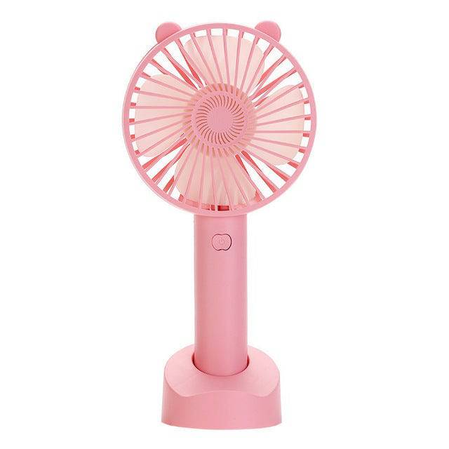 Handheld Personal Mini Fan USB Rechargeable Portable Fan Cooler - TheWellBeing4All