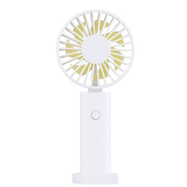 Handheld Personal Mini Fan USB Rechargeable Portable Fan Cooler - TheWellBeing4All