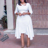 Elegant White Dresses for Women High Waist - TheWellBeing4All