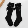 Children's Royal Style Bow Knee High Fishnet Socks - Elegant and Comfortable Socks for Baby Girls - TheWellBeing4All