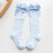 Children's Royal Style Bow Knee High Fishnet Socks - Elegant and Comfortable Socks for Baby Girls - TheWellBeing4All