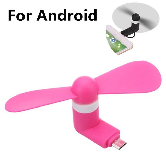 Mini Portable Micro USB Fan 5v 1w V8 Mobile Phone USB Gadget Fans Tester For Android - TheWellBeing4All