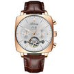 Men watch Square Large Dial Watch Hollow Waterproof - TheWellBeing4All