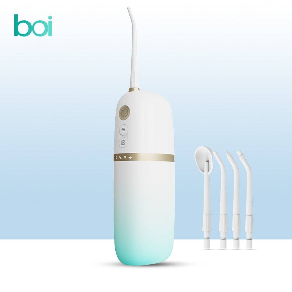 Portable Travel Bag Oral Irrigator Dental Electric Pulse Water Floss USB Rechargeable Teeth Cleaning Tools - TheWellBeing4All