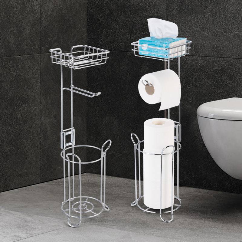 Toilet Paper Holder Stand Stainless Steel Bathroom Paper Roll - TheWellBeing4All