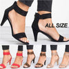 Sandals Open Toe Summer Shoes with High Heels Shoes Ankle Strap Female Thin Heel Sandals Zipper - TheWellBeing4All