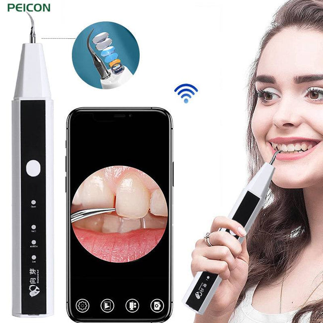 Electric Sonic Dental Scaler Teeth Whitening With HD Camera Teeth Calculus Tartar Remover Tools Cleaner Tooth Stain Oral Care - TheWellBeing4All