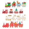 Wooden/Plastic Train Merry Christmas Ornament Christmas Decorations - TheWellBeing4All