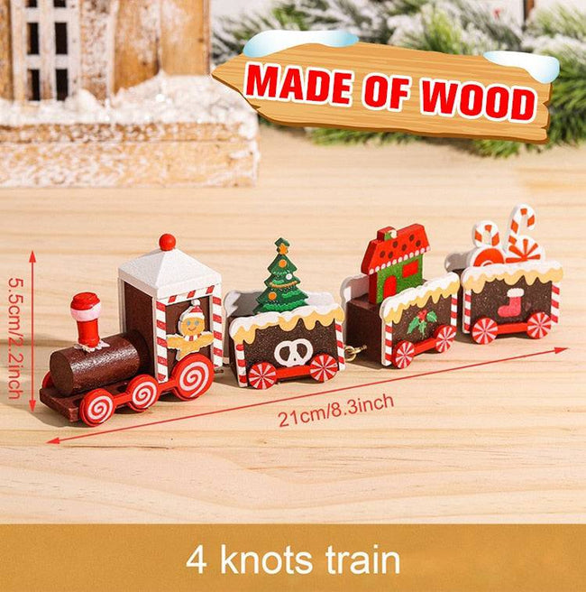 Wooden/Plastic Train Merry Christmas Ornament Christmas Decorations