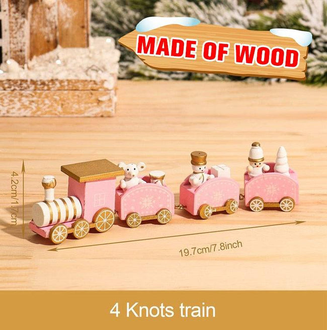 Wooden/Plastic Train Merry Christmas Ornament Christmas Decorations