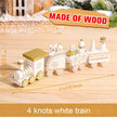 Wooden/Plastic Train Merry Christmas Ornament Christmas Decorations - TheWellBeing4All