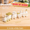 Wooden/Plastic Train Merry Christmas Ornament Christmas Decorations - TheWellBeing4All