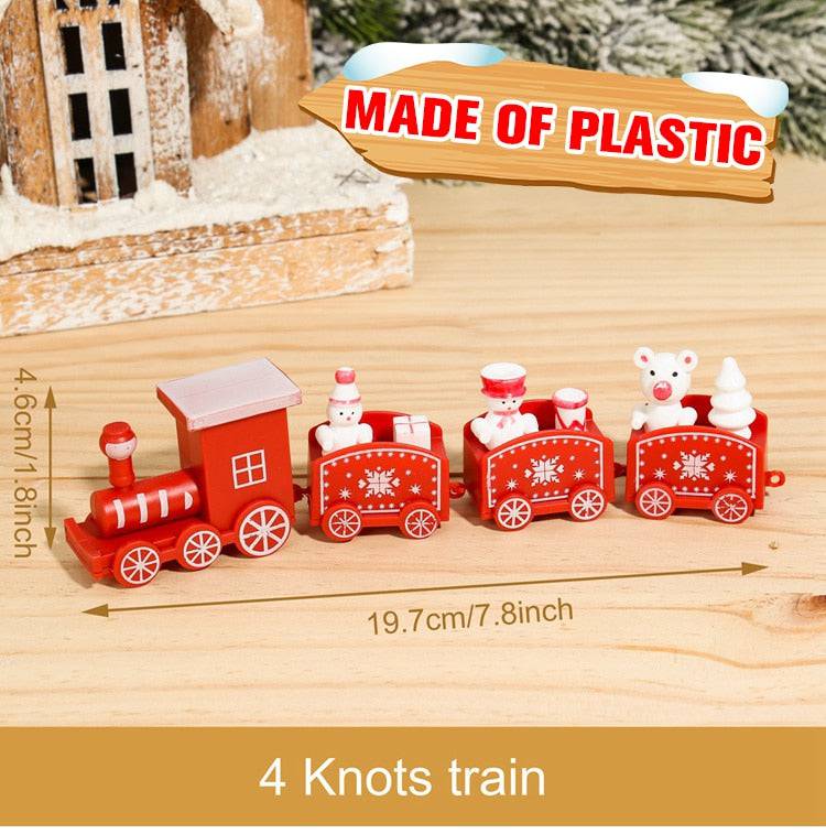 Wooden/Plastic Train Merry Christmas Ornament Christmas Decorations - TheWellBeing4All